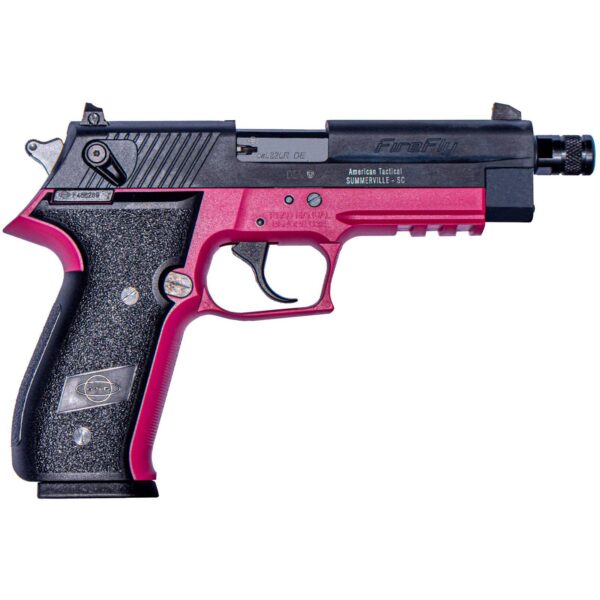 ATI GSG Firefly Handgun .22 LR 13rd Magazine(1) 4.9 Threaded Barrel Pink Frame - Precision Shot Firearms