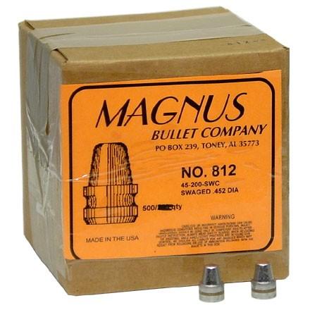 Allstar/Magnus Swaged Lead Bullets .45 cal .452" 200 gr SWC 500/ct - Precision Shot Firearms