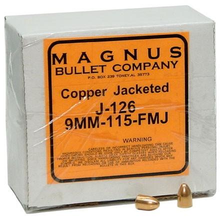 Allstar/Magnus Bullets 9mm .355" 115 gr FMJ 500/ct - Precision Shot Firearms