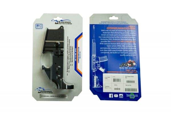 Receiver Lower Forged AM-15 Open Semi-Auto Multi-Cal Anodized Black - Precision Shot Firearms