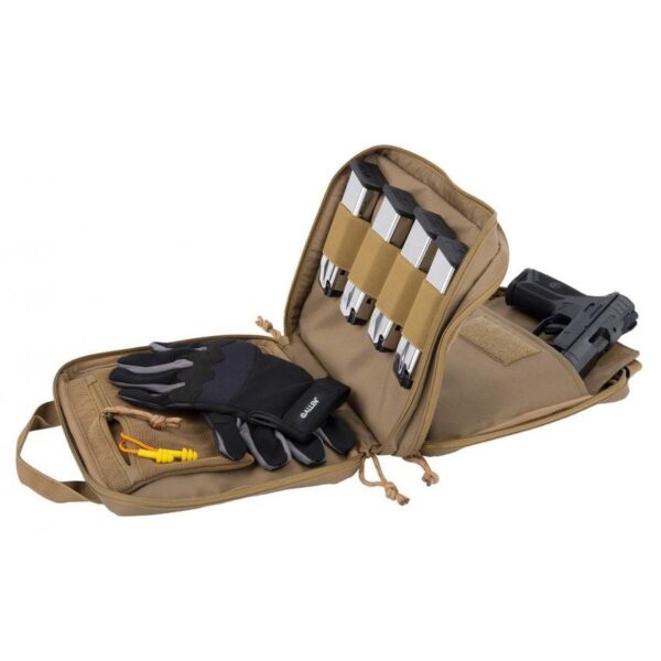 Allen Tac Six Crew Tactical Pistol Case Coyote Brown - Precision Shot Firearms