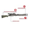 Allen Rifle Gun Sock with Writeable ID Label 52" Grey - Precision Shot Firearms