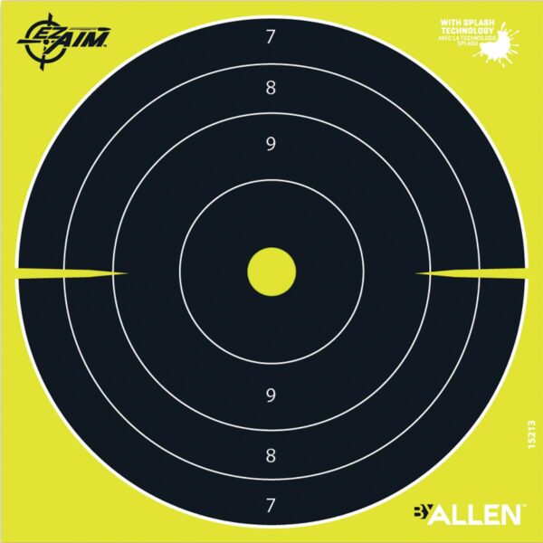 Allen EZ AIM Non-Adhesive Splash Bullseye 8x8- 25/ct - Precision Shot Firearms