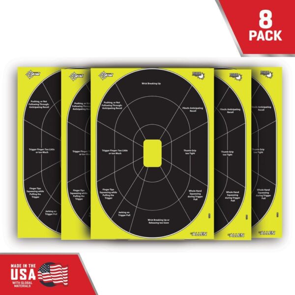 Allen EZ Aim Splash Reactive Target 12.5"x18.25" Handgun Trainer 30 per Pad - Precision Shot Firearms