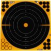 Allen EZ Aim Adhesive Splash Bullseye Target 12" Black and Yellow 25 Pack - Precision Shot Firearms