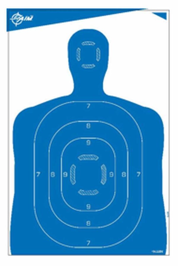 Allen EZ AIM Blue Silhouette Paper Targets 23"x35"- 4/ct - Precision Shot Firearms
