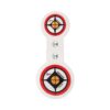 Allen EZ-Aim Hardrock AR500 Round Spinner Targets & Stand for Rimfire Rounds & Centerfire Pistols 7.375"W x 21.75"H White/Red/Black - Precision Shot Firearms