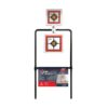 Allen EZ-Aim Hardrock AR500 Square Spinner Targets & Stand for Rimfire Rounds & Centerfire Pistols 9.5"W x 22.75"H White/Red/Black - Precision Shot Firearms