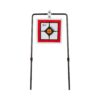 Allen EZ-Aim Hardrock AR500 Square Spinner Target & Stand for Rimfire Rounds & Centerfire Pistols 9.5"W x 20"H White/Red/Black - Precision Shot Firearms