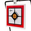 Allen EZ-Aim Hardrock AR500 Square Spinner Target & Stand for Rimfire Rounds & Centerfire Pistols 9.5"W x 20"H White/Red/Black - Precision Shot Firearms