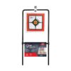 Allen EZ-Aim Hardrock AR500 Square Spinner Target & Stand for Rimfire Rounds & Centerfire Pistols 9.5"W x 20"H White/Red/Black - Precision Shot Firearms