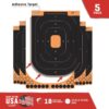Allen Adhesive Splash Handgun Training Target 12x18" Orange and Black 5/ct - Precision Shot Firearms