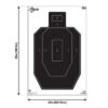 Allen EZ Aim IPSC Silhouette Target 23" x 35" 50/ct - Precision Shot Firearms