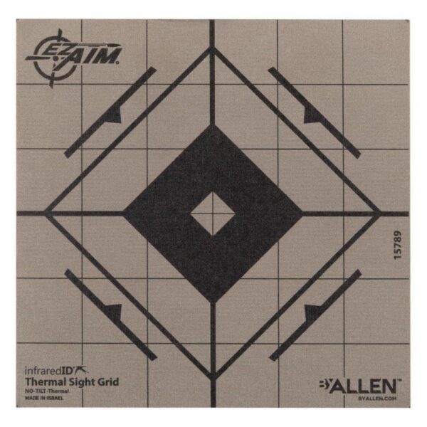 Allen EZ Aim Adhesive Thermal Sight Grid Paper Target 6" - Precision Shot Firearms