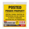 Allen Posted No Trespassing Yard Sign 12" x 12" 12/ct - Precision Shot Firearms