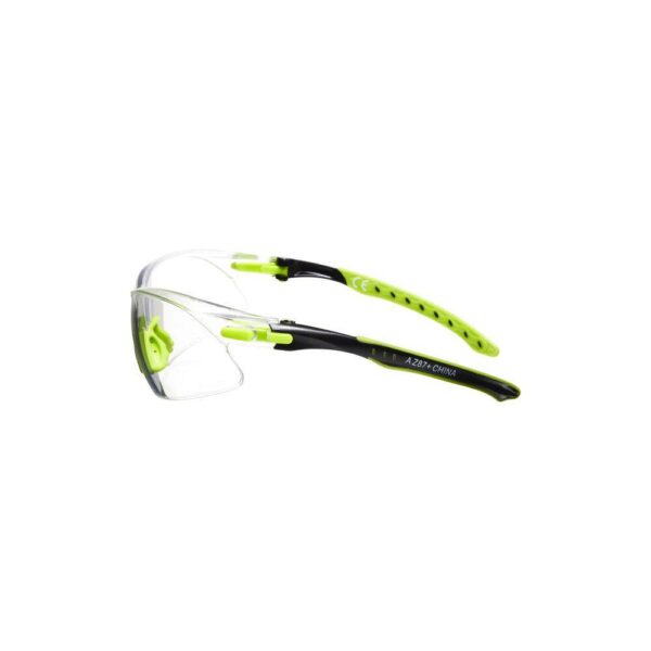 Allen Company All-In Small Shooting Safety Glasses Lime with Clear Lens - Precision Shot Firearms
