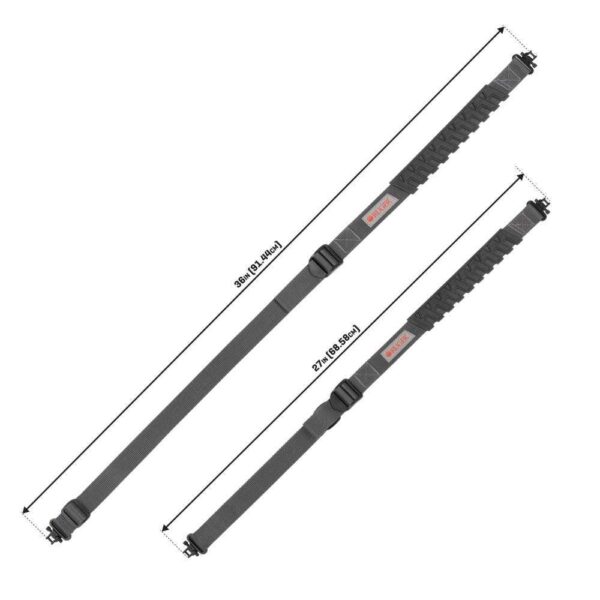 Allen Ruger Trak Web Rifle Sling with Swivels 36" Grey - Precision Shot Firearms
