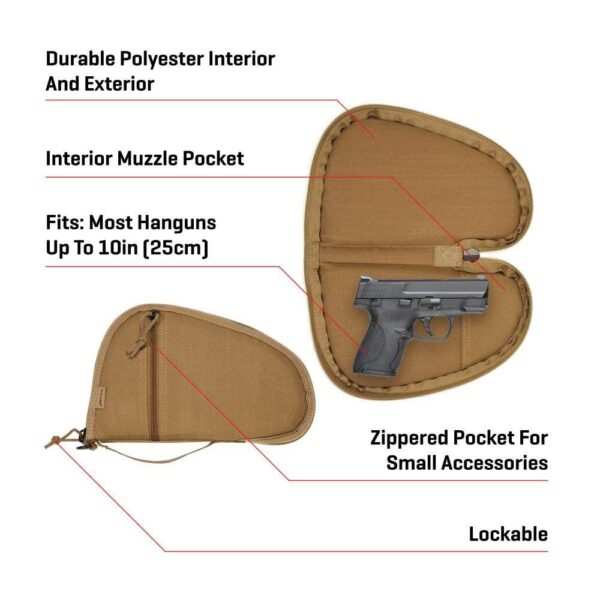 Allen Torrey Handgun Case 11.5" Coyote - Precision Shot Firearms