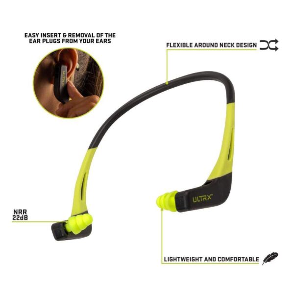 Allen ULTRX Wave Banded Passive Ear Plugs 22dB Grey Yellow - Precision Shot Firearms