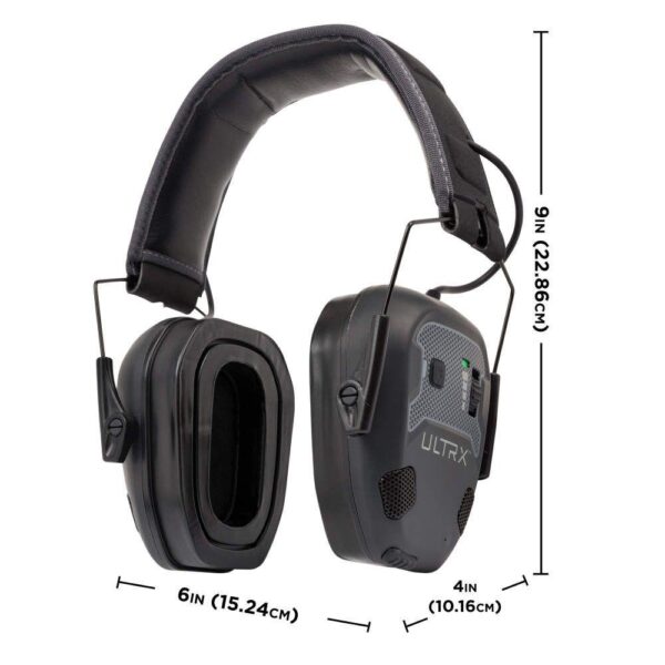 Allen ULTRX Bionic Fuse Bluetooth Electronic Earmuff 22dB Midnight Grey - Precision Shot Firearms