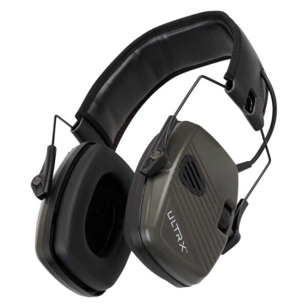 Allen ULTRX Stereo Electronic Ear Muffs 24dB Olive - Precision Shot Firearms