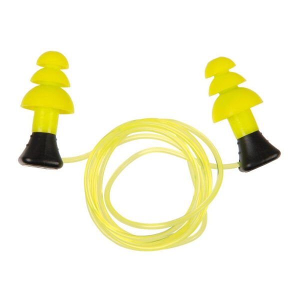 Allen ULTRX Tethered Silicone Passive Ear Plugs 26dB Yellow 3 Pairs - Precision Shot Firearms