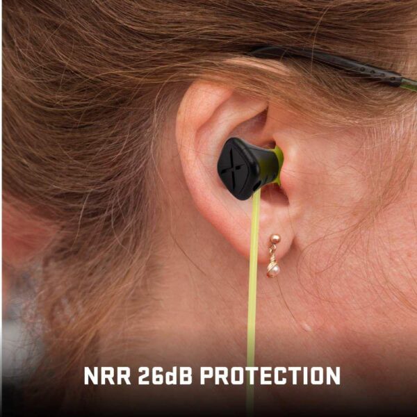 Allen ULTRX Tethered Silicone Passive Ear Plugs 26dB Yellow 3 Pairs - Precision Shot Firearms