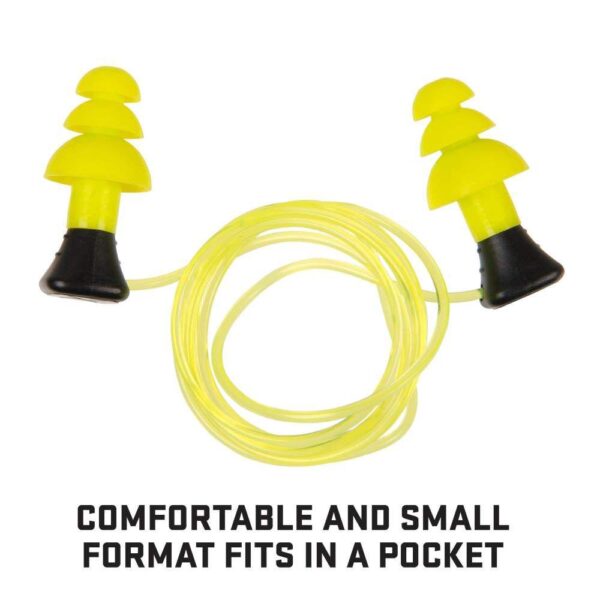 Allen ULTRX Tethered Silicone Passive Ear Plugs 26dB Yellow 3 Pairs - Precision Shot Firearms