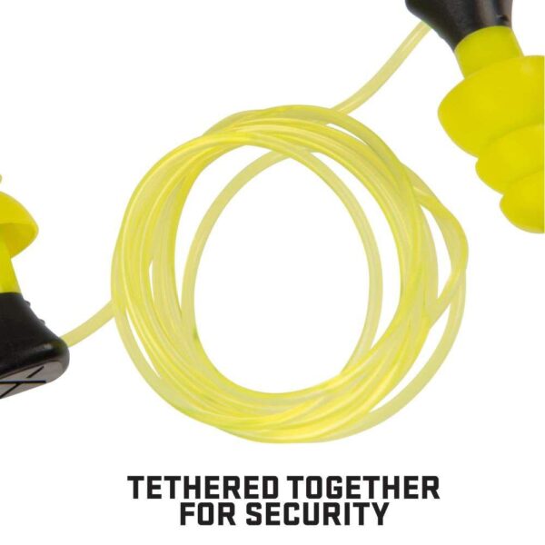 Allen ULTRX Tethered Silicone Passive Ear Plugs 26dB Yellow 3 Pairs - Precision Shot Firearms
