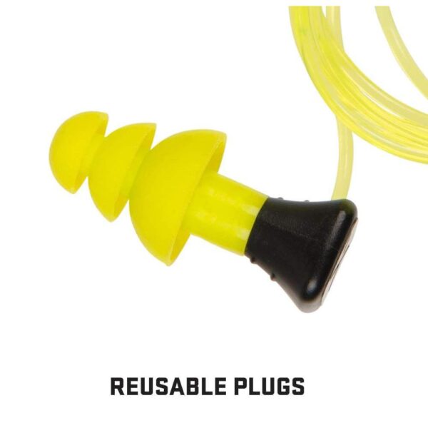 Allen ULTRX Tethered Silicone Passive Ear Plugs 26dB Yellow 3 Pairs - Precision Shot Firearms