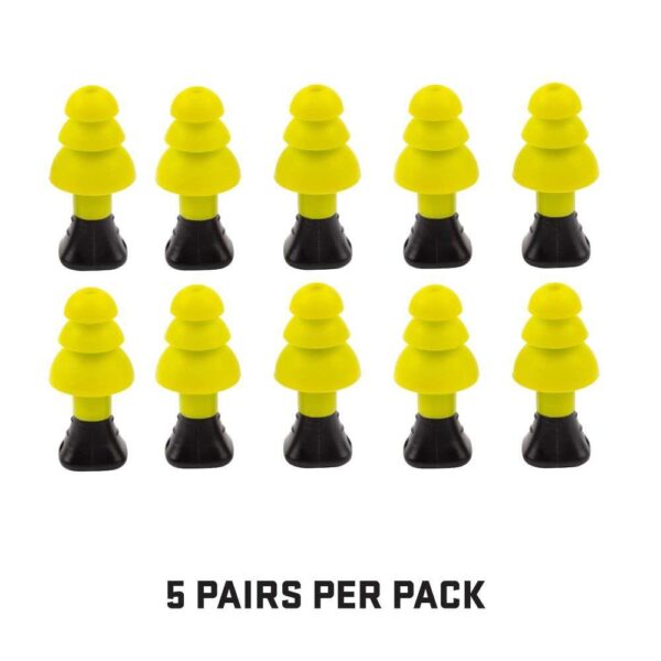 Allen ULTRX Silicone Ear Plugs 26dB Yellow 5 Pairs - Precision Shot Firearms