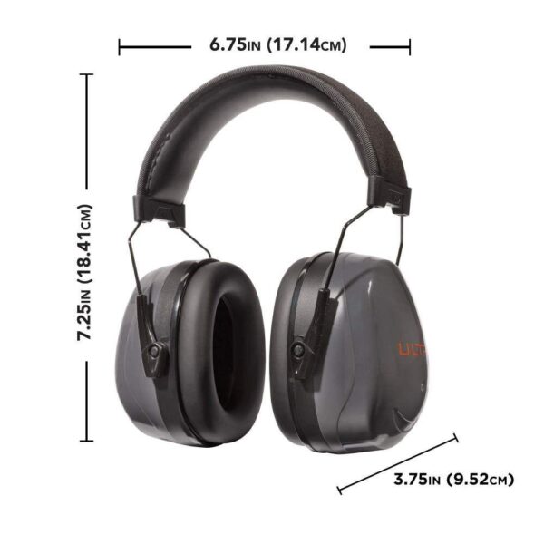 Allen ULTRX Heavy Sound Defender Passive Ear Muffs 26dB Grey - Precision Shot Firearms