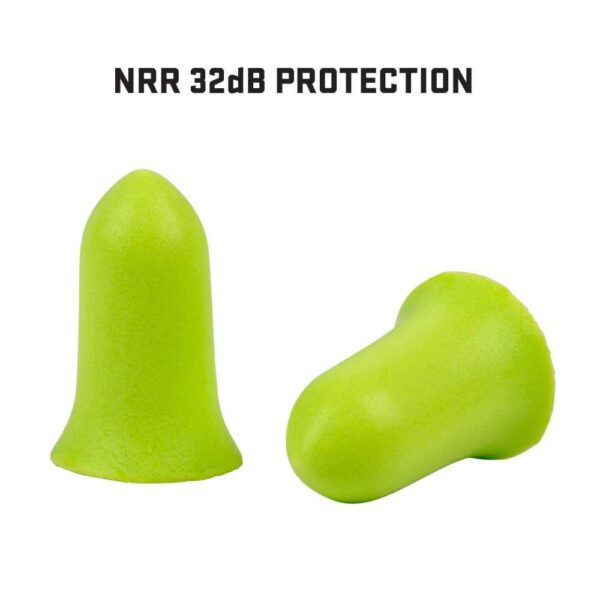 Allen ULTRX Tapered Foam Ear Plugs 32dB Lime 6 Pairs - Precision Shot Firearms