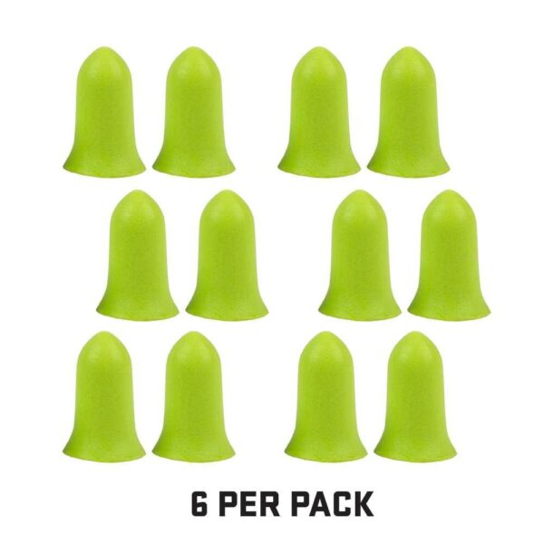 Allen ULTRX Tapered Foam Ear Plugs 32dB Lime 6 Pairs - Precision Shot Firearms