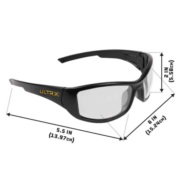Allen ULTRX Sync Safety Glasses Black with Clear Lenses - Precision Shot Firearms