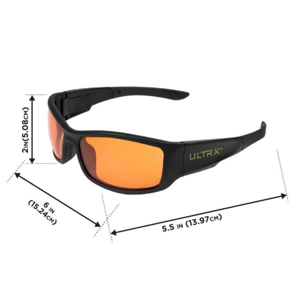 Allen ULTRX Sync Safety Glasses Black with Amber Lenses - Precision Shot Firearms