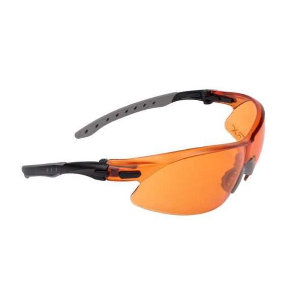 Allen ULTRX Keen Safety Glasses Black with Amber Lenses - Precision Shot Firearms