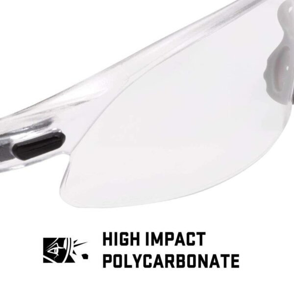 Allen ULTRX Keen Safety Glasses Black with Clear Lenses - Precision Shot Firearms