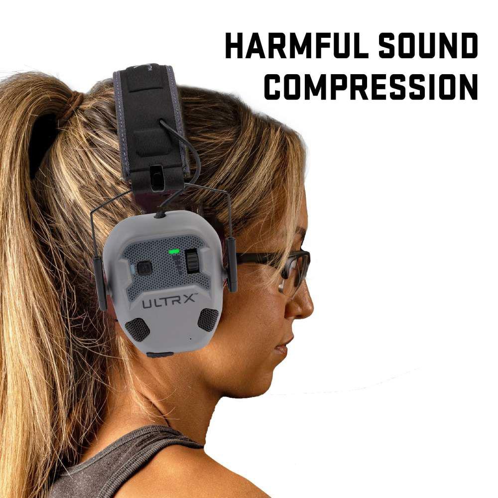 Allen ULTRX Bionic Fuse Bluetooth Electronic Ear Muffs 22dB Cement Grey - Precision Shot Firearms