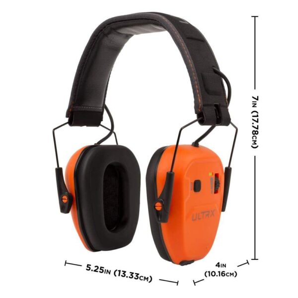 Allen ULTRX Bionic Bluetooth Passive Ear Muffs 22dB Brave Orange - Precision Shot Firearms