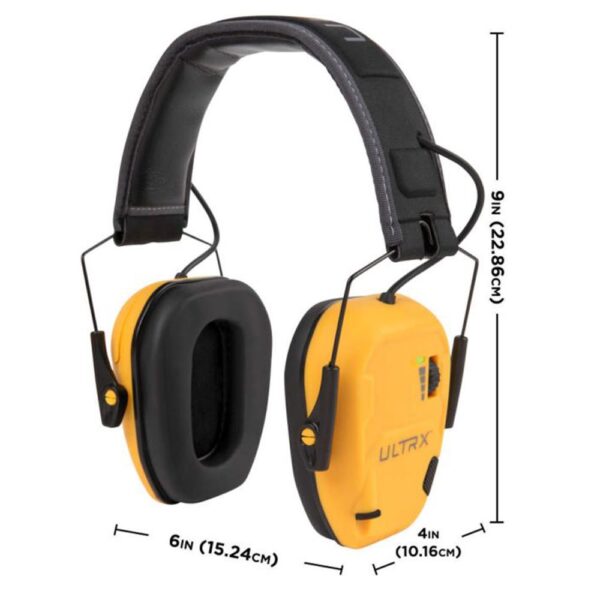 Allen ULTRX Bionic Electronic Ear Muffs 22dB Yellow - Precision Shot Firearms