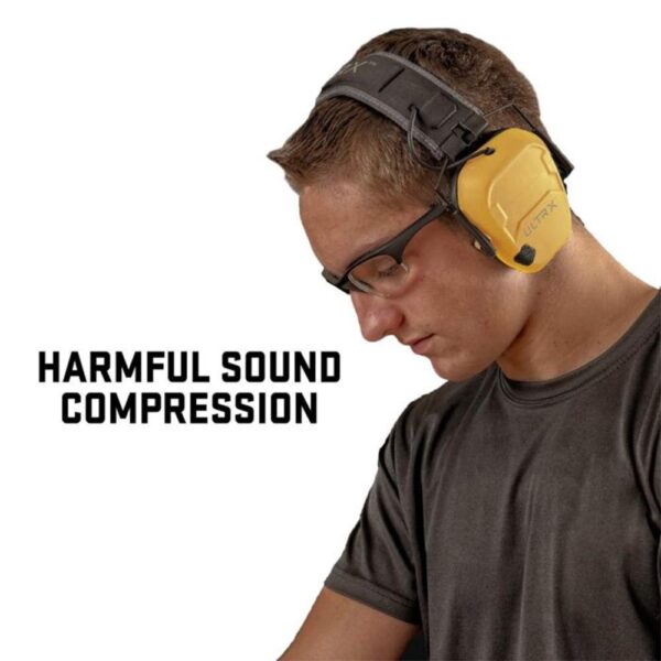 Allen ULTRX Bionic Electronic Ear Muffs 22dB Yellow - Precision Shot Firearms