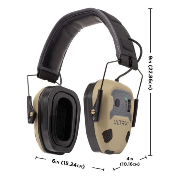 Allen ULTRX Bionic Fuse Electronic Ear Muffs 22dB FDE - Precision Shot Firearms
