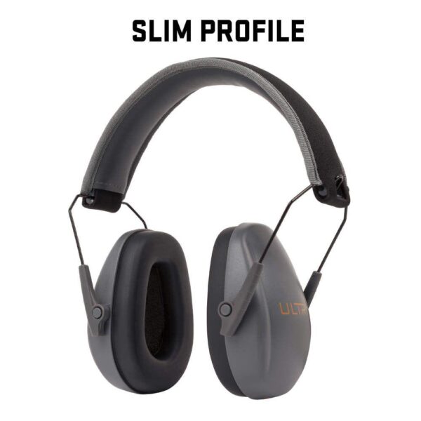 Allen ULTRX Slim Profile Passive Ear Muffs 23dB Grey - Precision Shot Firearms