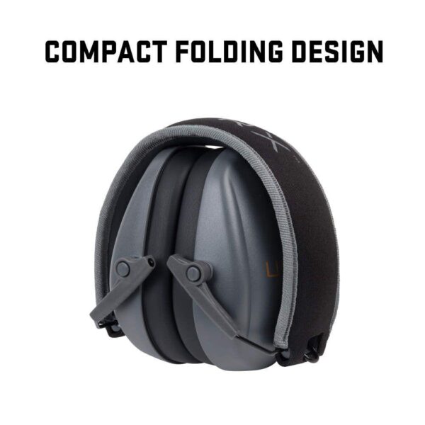 Allen ULTRX Slim Profile Passive Ear Muffs 23dB Grey - Precision Shot Firearms