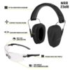 Allen ULTRX Shield Ear & Eye Combo Passive Earmuff 23dB Midnight Grey Shooting Glasses Clear - Precision Shot Firearms