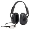 Allen ULTRX Blocker Eye & Ear Protection Combo Passive Ear Muffs 23dB Black Shooting Glasses Clear with Black Frames - Precision Shot Firearms