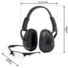 Allen ULTRX Blocker Eye & Ear Protection Combo Passive Ear Muffs 23dB Black Shooting Glasses Clear with Black Frames - Precision Shot Firearms