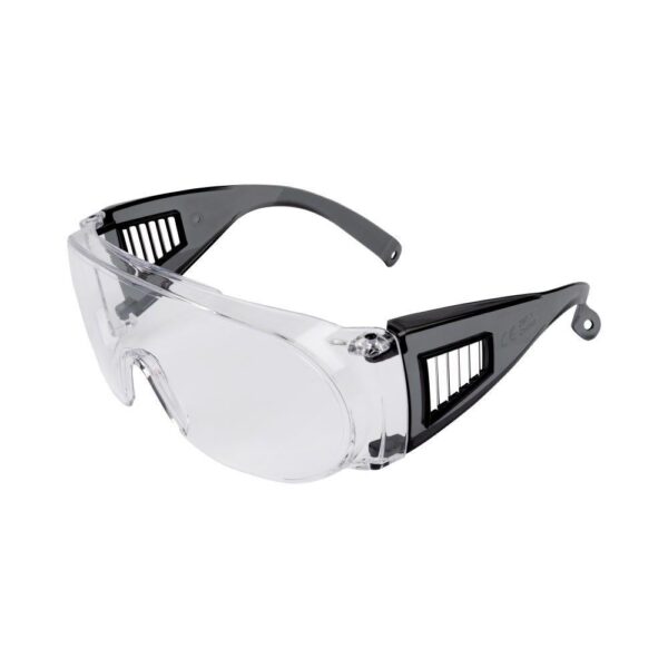 Allen ULTRX Fit Over Safety Glasses Black with Clear Lenses - Precision Shot Firearms