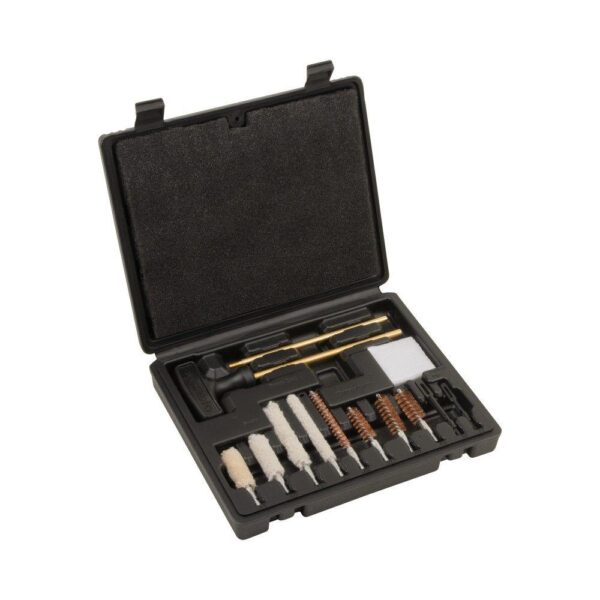 Allen Krome Compact Handgun Cleaning Kit .22 .38 9mm 357 .44 &.45 Cal. 14-Pieces Black - Precision Shot Firearms